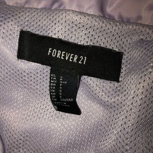 lavender button up bomber jacket